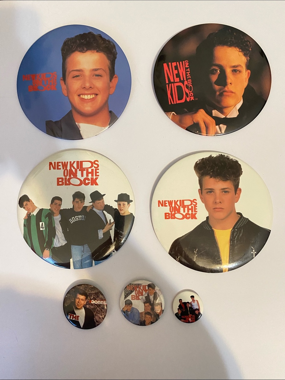 New Kids On The Block Vintage Button Pin Lot